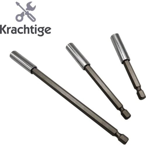 3Pcs 1/4" Hex Magnetic Bit Holder 75mm 100mm 150mm Screwdriver Bars Power Extension Drill Driver Mini Screwdriver Set