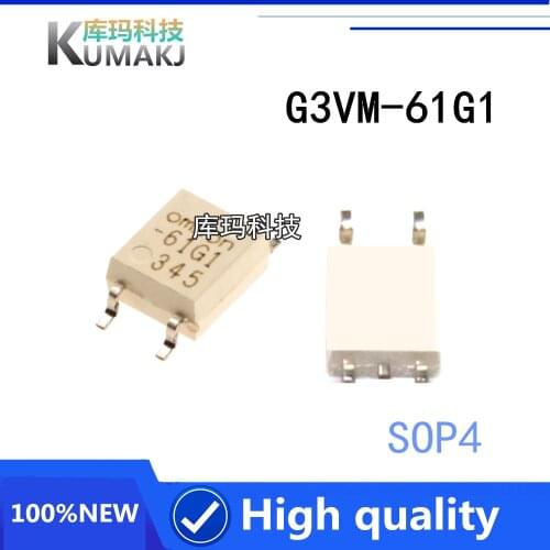 5PCS/LOT 100%Original New G3VM-61G1 G3VM 61G1 SOP-4 Solid state relay optical coupling