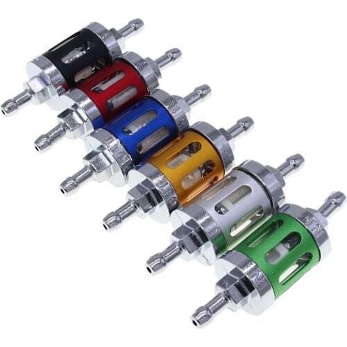 Aluminum Big Glass Oil Filter Fuel Filter For Motorcross For Harley Motorcycle Car Dirt Pit Bike SUV ATV Quad Modified Part