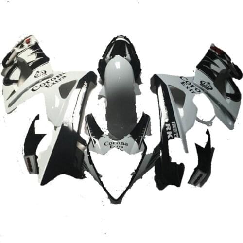 For 2005 2006 GSXR1000 GSX-R1000 GSXR 1000 K5 GSX R1000 05 06 Corona White black Fairing Body kits D