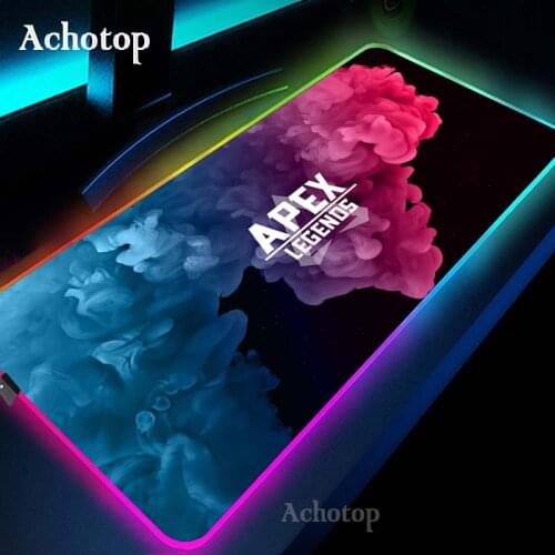 Apex Legends Gaming Mouse Pad RGB Mouse Pad Gamer Computer Mousepad RGB Backlit Mause Pad Large Mousepad XXL Desk Keyboard Mat