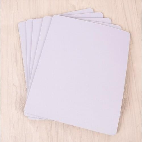 White Fabric Mouse Mat Pad High Quality 3mm Thick Non Slip Foam 26*21cm