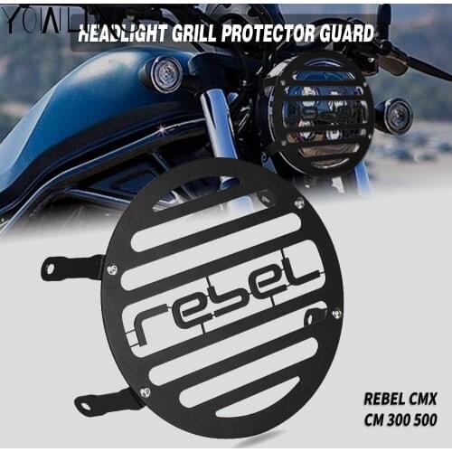 Motorcycle CMX500 modification Headlight Protector cover grill FOR HONDA REBEL500 REBEL300 CM500 CM300 CMX500 CMX300 2020 2021
