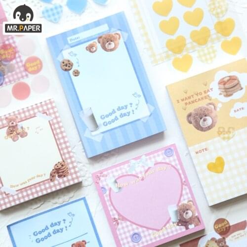 Mr Paper Retro Style Girls' Hall Series Memo Creative Handbook Stationery Office School Supplies Loose-leaf Paper