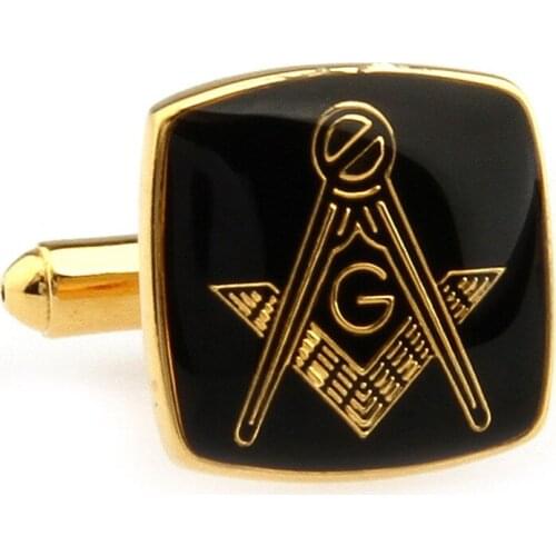 Mens Jewelry Masonic Cuff links High quality Stainless Steel Lodge Cufflinks For Freemasonry French shirt Costume Accessories