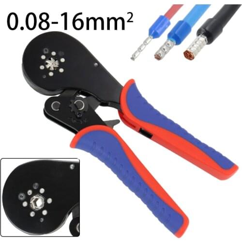 Crimping tools pliers YE 16-6 0.08-16mm2 electrical tubular terminals box mini clamp Self-adjusting tool set crimp tools