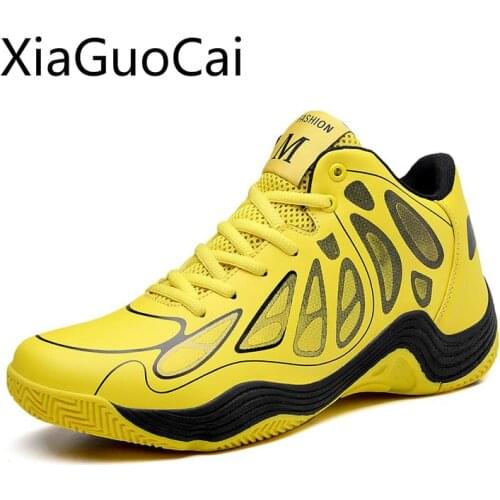 Autumn Red Mens Casual Shoes Personality Trend Mens Yellow Sneakers Have 45 Yards of Campus High Top Male Casual Shoes