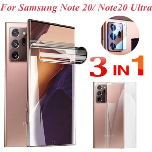 Front+Back Hydrogel film for Samsung Galaxy Note20 Ultra Screen Protector Soft glass film for Samsung Note20 Note 20 Ultra 5G