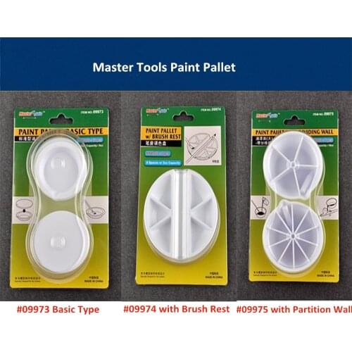 Trumpeter Master Tools 09973 09974 09975 Paint Pallet /with Brush Rest/with Partition Wall Model Hobby Craft Tool
