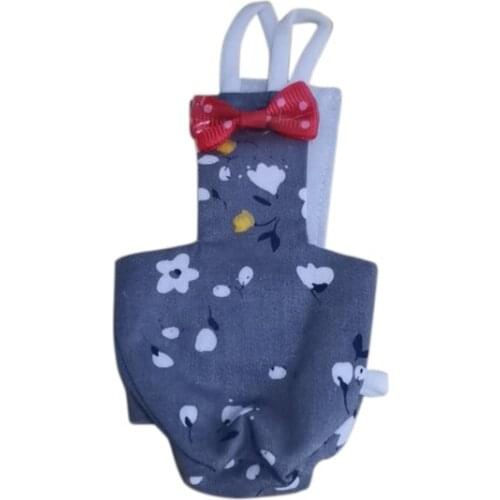 Parrot Diaper with Bowtie Cute Colorful Fruit Floral Cockatiel Pigeons Small Med M3GB