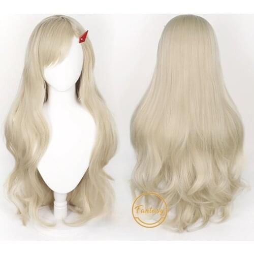 Rebecca Bluegarden Anime EDENS ZERO Cosplay Long Golden Curly Wig Heat Resistant Synthetic Hair Halloween Party + Free Wig Cap