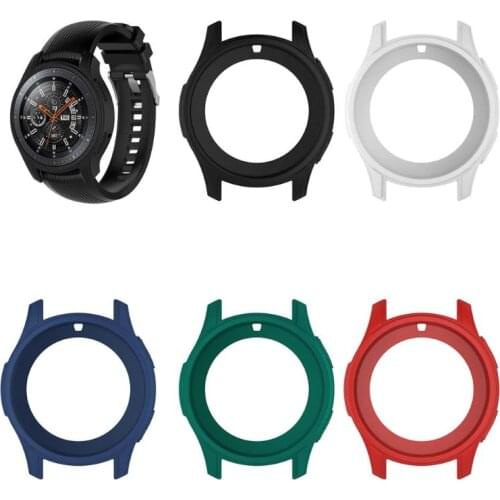 Silicone Soft Shell Protective Frame Case Cover Skin For Samsung Galaxy Watch 46mm Gear S3 Frontier