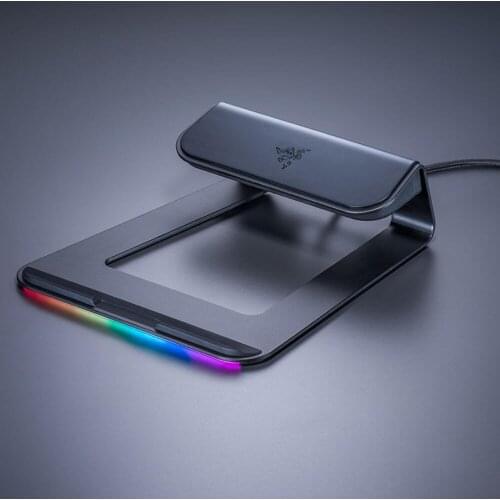 Razer Laptop Stand Chroma: Customizable Chroma RGB Lighting Ergonomic Design 3x Port USB 3.0 Hub