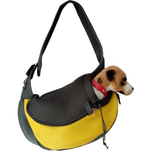 Dog Accessories Outdoor Travel Pet Puppy Carrier Handbag Pouch Mesh Sling Mesh Comfort Travel Tote Shoulder Bag Dog Carrier