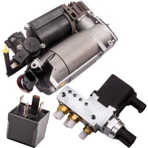 Air Suspension Valve Block A2113200158 w/Air Pump Compressor For Mercedes W220 W211 W219 E550 S430 S500 2203200104