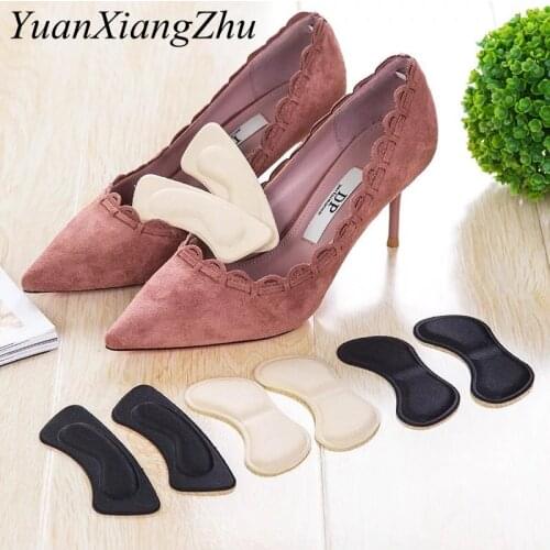 1 Pair High Quality Sponge Invisible Back Soft Heel Pads for High Heel Shoes Grip Adhesive Liner Cushion Insert Pads Insoles HT3