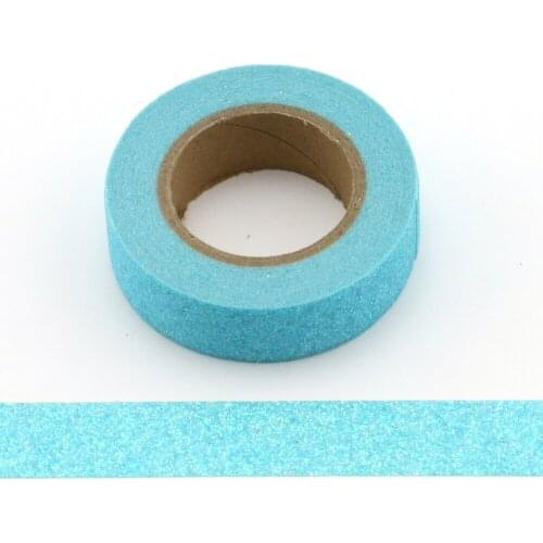 1X New Glitter Washi Tape Japanese Stationery 1.5*5meter Kawaii Scrapbooking Tools Masking Tape Adhesiva Decorativa bule Colored