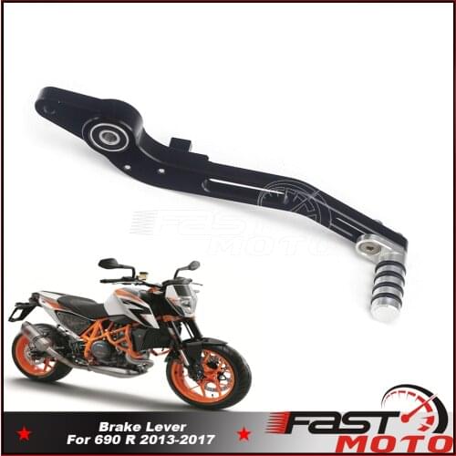 1 Piece Brake Lever CNC Black Motorcycle Parts Right Side Foot Barke Pedal For 690 R 2013 2014 2015 2016 2017