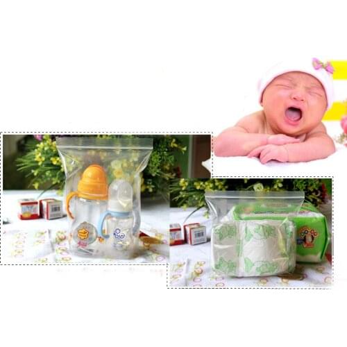 1000pcs 14*20cm White Bone Pe Transparent Ziplock Plastic Bags Clear Travel Packing Bag For Jewelry Gifts Pouch Accessories Bags