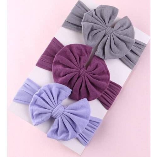 15pc/lot Newborn Messy Bow Headbands,Soft Wide Nylon Headbands Turband Head wraps,Children Girls Photo Props Hair Accessories