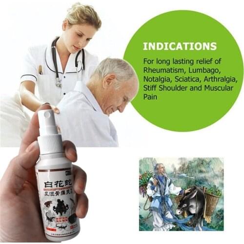 2019 New 80ml/Pcs Snake Venom Analgesic Essential Oils Scapulohumeral periarthritis Treatment Far IR Exercise Injury Spray