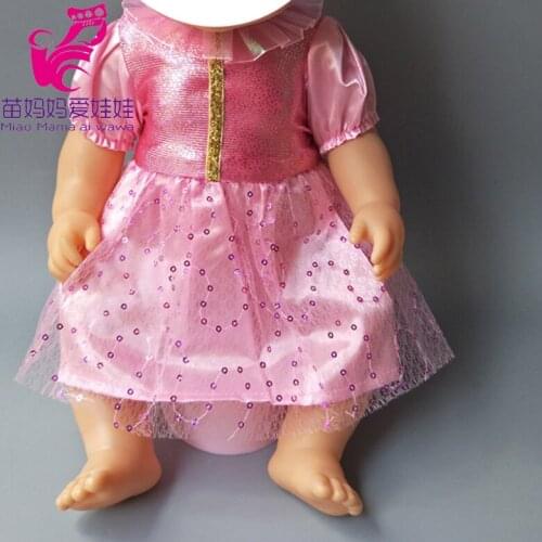 43cm Reborn Baby dolls lace dress also fits for 18 inch girl dolls outwear baby girls play toys