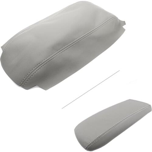 Car Accessories Center Console Armrest Box Leather Cover Sticker Trim For Ford Explorer 1995 1996 1997 1998 1999 2000 2001 Gray