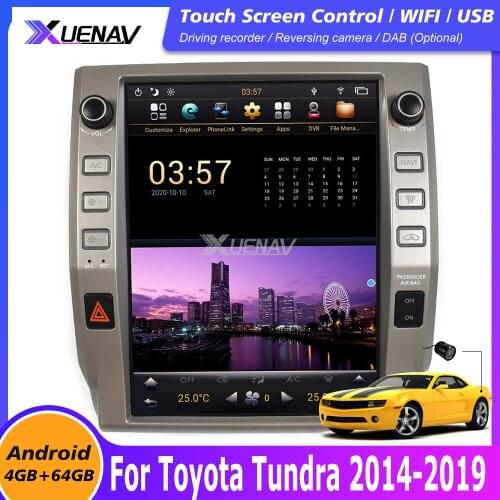 For Toyota Tundra 2014-2019 Tesla style HD screen Car GPS Navigation for Toyota Tundra car radio player Multimedia Player