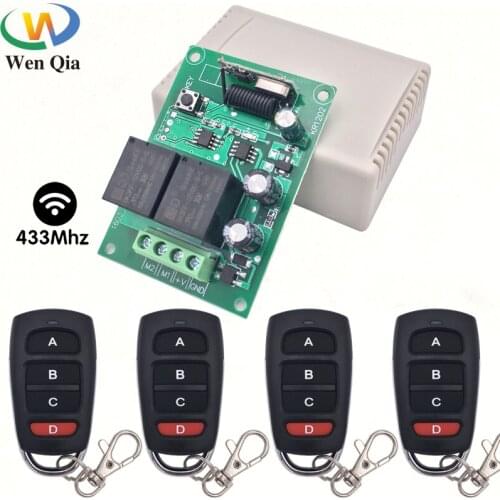 12V Wireless Switch Motor Controller Smart Garage Door Opener 433MHz Rf Transmitter Remote Control Relay Module For Homekit DIY