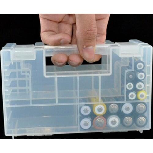 20/48Slot Hard Plastic Case Holder Storage Box Cover for AAA Battery Box Container Bag Case Organizer Case Holder