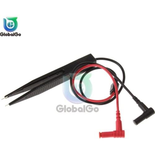 Digital Multimeter SMD Tester Inductor Test Clip Multimeter Probe Lead Tweezers for Inductance Resistor Multimeter Capacitor