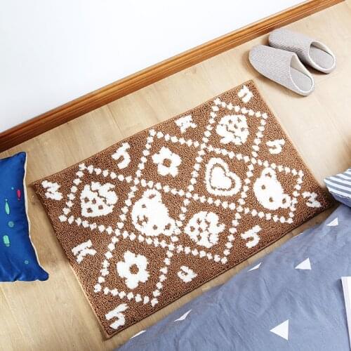 Home Modern Moroccan Bathroom Mats Non-slip Microfiber Soft Absorbent Bath Floor Mats Shower Rugs Non-slip Absorbent Foot Rugs