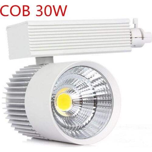 Track Lighting Rail Lamp Spot 30W COB Clothing Shoes Shop Store Track Lights LED Rail Spotlight 2/3/4 wire 3 phase 10pcs/lot