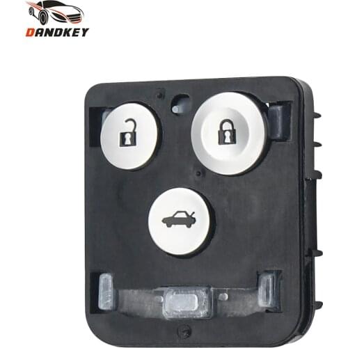 Dandkey Flip Car Remote Key Shell Fob For Honda Acura Civic Accord Jazz CRV HRV Key Case Housing Replacement 2/3 Buttons Key Pad