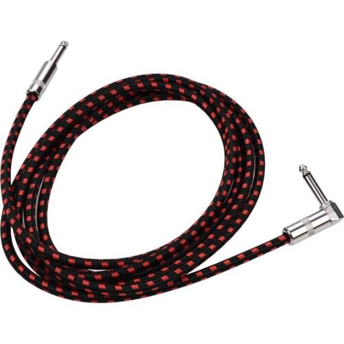 Ggiant ASC-30-3 Musical Cable Braided Jacket Audio Cable Cord 1/4 Inchfor Studio Mixer Speaker Electric Guitar Amp 5m/16.4ft