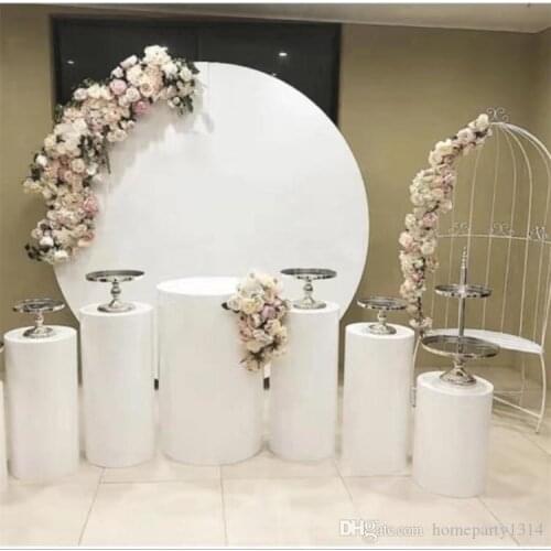 Grand event iron ring represents wedding birthday baby shower big arch background decoration round shelf welcome stage