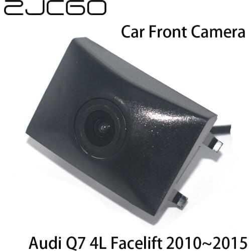 ZJCGO HD CCD Car Front View Parking LOGO Camera Night Vision Positive for Audi Q7 4L Facelift 2010 2011 2012 2013 2014 2015