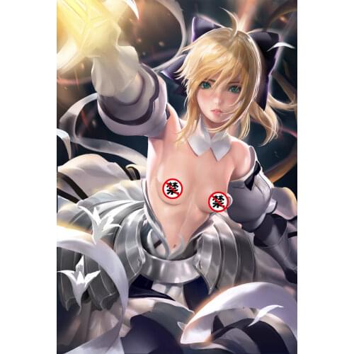 Print silk or canvas Fate/stay night art poster 16x24 24x36 inch custom living room bedroom hanging picture