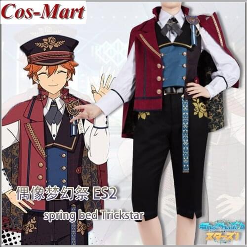 Game Ensemble Stars Akehoshi Subaru Cosplay Costume Spring Trickstar Uniform Suits Activity Party Role Play Clothing Custom-Make