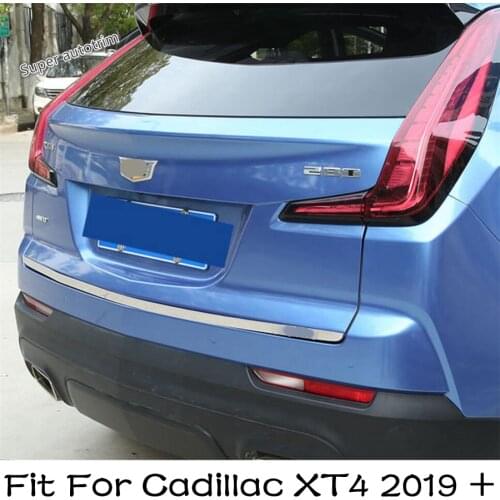 Lapetus Rear Trunk Lid Cover Tailgate Trim Door Molding Boot Garnish Bezel Fit For Cadillac XT4 2019 - 2021 Accessories Exterior