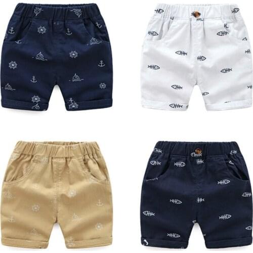 Summer Children Shorts Cotton Shorts for Boys Girls Cartoon Print Toddler Kids Boy Beach Short Sports Pants Clothing