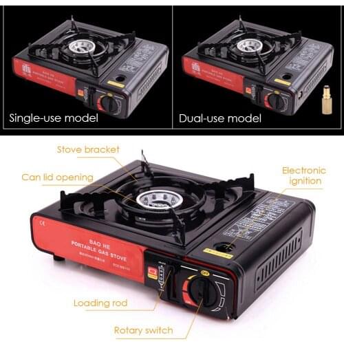 Mini Cassette Grill Gas Stove Portable Gas Burners Cook Stove Outdoor Camping Stove Picnic Gas Burners Cooking Furnace