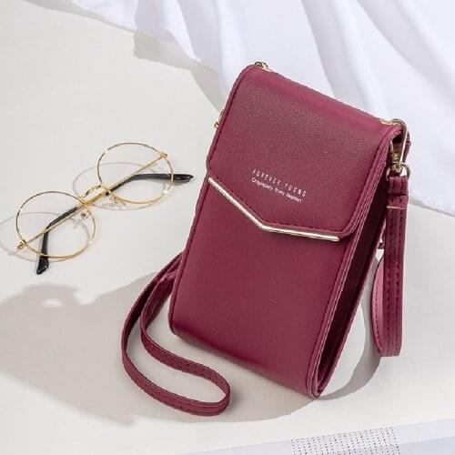 Fashion Small Women Shoulder Bag Mobile Phone Bag Purse Bag Ladies Wallet Card Holders Casual Female PU Leather Crossbody Bag