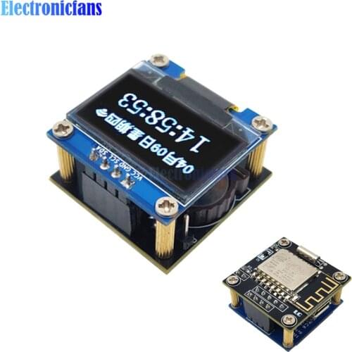 ESP8266 0.96 inch OLED Display Module ESP12F LCD Screen WiFi Clock Module DIY Weather Forecast IIC I2C Interface for Arduino
