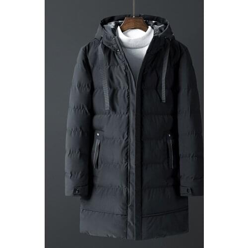Winter Jacket Coat For Men New Mens Parkas Long Cotton Brand Bomber Jacket Thick Parka Homme Warm Tops -20 Degree Zipper Coat
