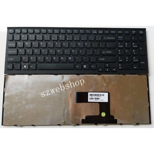New for SONY vaio VPC-EL VPCEL PCG-71C11L PCG-71C12L series laptop US Keyboard black with frame 14898711 V116630AUS