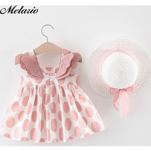 Melario Baby Girls Dress Summer Cute Print Flower Princess Baby Dresses Girl Kids Birthday Dress robe bebe fille