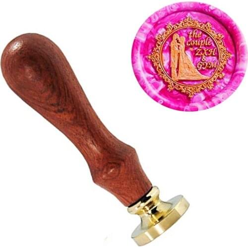 Signature custom wax seal stamp Wedding Groom Bride Custom Names