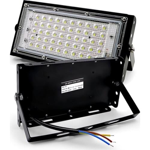 LED Flood Light 50W perfect power 220V 240V waterproof Landscape Lighting Floodlight LED street Lamp IP65 Waterproof spotlight