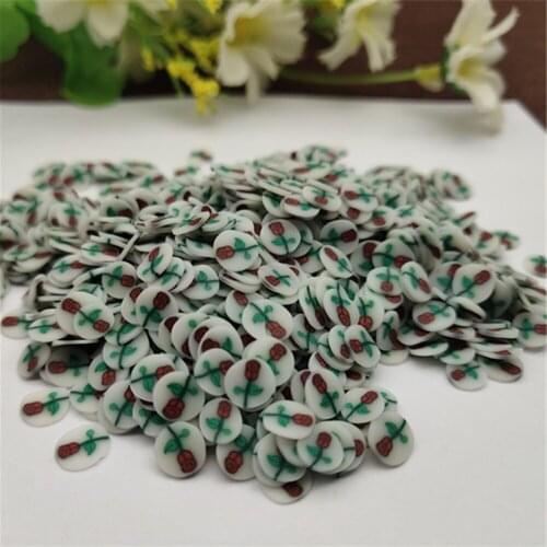 20g 5mm Rose flower for Resin DIY Supplies Nails Art Polymer Clear Clay accessories DIY Sequins scrapbook shakes Craft